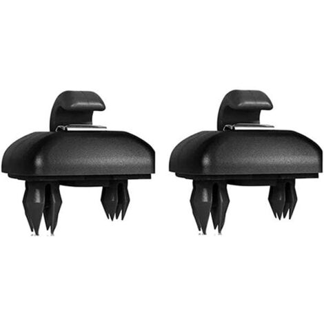 Crochet de fixation pour pare-soleil intérieur noir, compatible avec