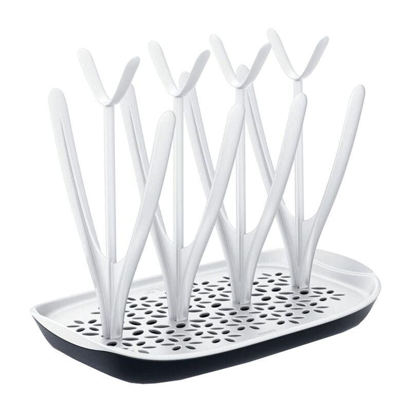 Gouttoir à biberons, gobelets et tétines avec plateaux, support pour 8 biberons pour la maison et la chambre d'enfant