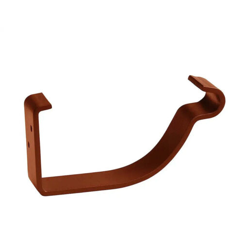 Crochet de gouttière combi 125 mm acier – Rouge brique RAL 8004