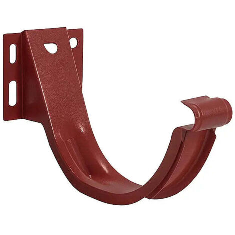 Crochet de gouttière réglable 125 mm acier – Rouge Ral 8004