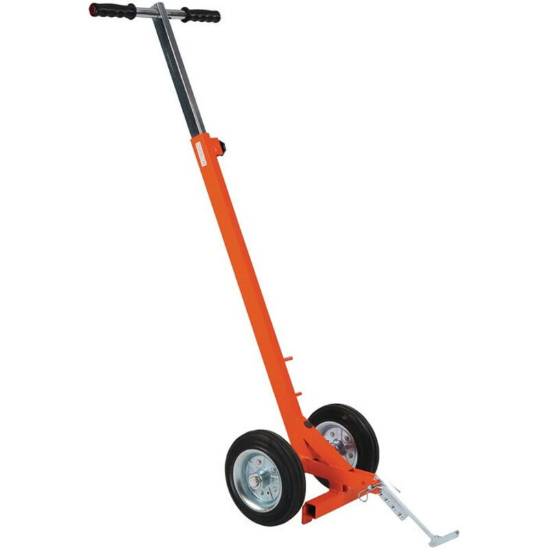 Crochet de levage de plaque d'égout longueur 980-1480 mm mobile orange revêtemen