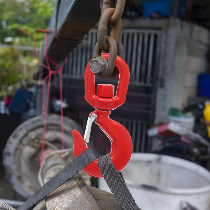 Senderpick - Crochet de levage rotatif autobloquant de classe 80 crochet de grappin de sécurité Crochet de grappin maximal de 5 tonnes