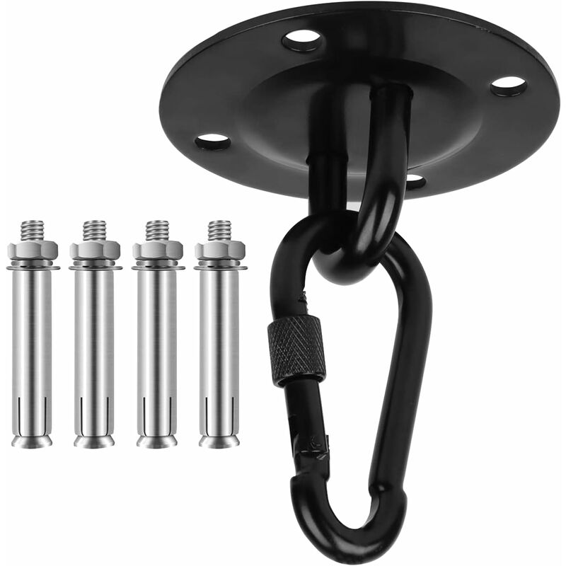 Crochet De Plafond, Inoxydable Crochets de Suspension, Capacité de 400 kg Hamac Crochets Kit Inoxydable Crochets de Suspension, pour Sac de Frappe,