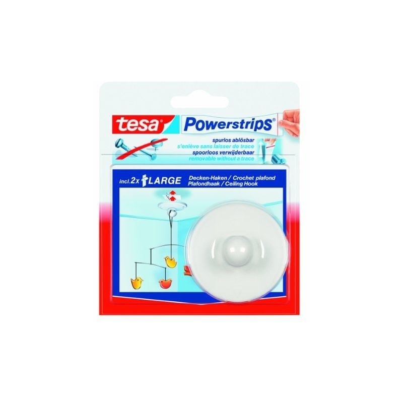 Tesa - 58029 powerstrips crochets de plafond blanc 58029-00020-04