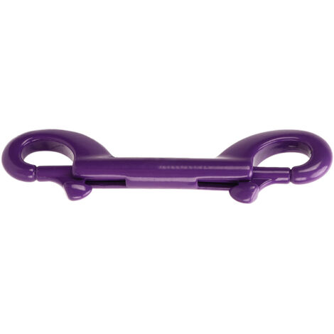 Crochet de plongée à double tête en acier inoxydable 316 de 90mm, mousqueton à ressort à libération rapide pour gilet stabilisateur, violet