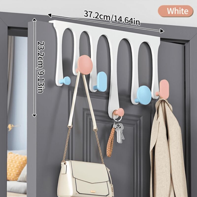 Crochet de porte arrière de style nordique, cintre de porte arrière, crochets de suspension de porte en métal, crochet de porte peu encombrant,