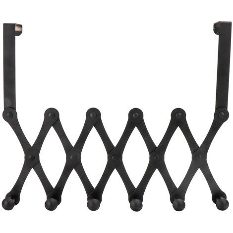 Crochet de Porte Escamotable en Acier Inoxydable - 6 Crochets Pliables pour Chapeaux et Sacs à Dos