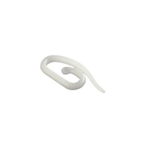Crochet de rideau en plastique 27 mm. Blister 25 Unités