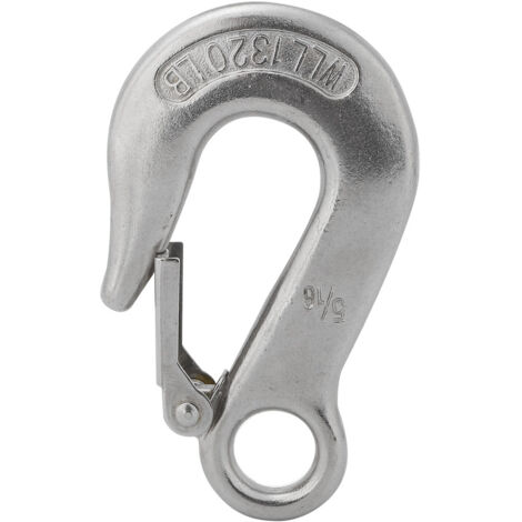 Crochet de sécurité en acier inoxydable pour bateau et kayak, 5/16" - Accessoire nautique robuste