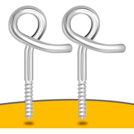 Crochet de sécurité pour balançoire, 2 pièces, chaise suspendue et crochet pour balançoire, M8, vis à crochet pour bois et béton