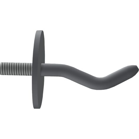 Crochet de suspension KWC AR, SIRIUS, en acier inoxydable, pour brosse à main