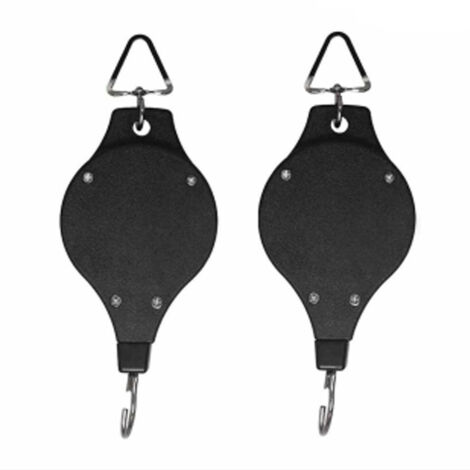 Crochet de suspension rétractable pour plantes, corde en nylon résistante pour soutenir les paniers de jardin, facile à ajuster pour la présentation des fleurs, gain de place, usage général