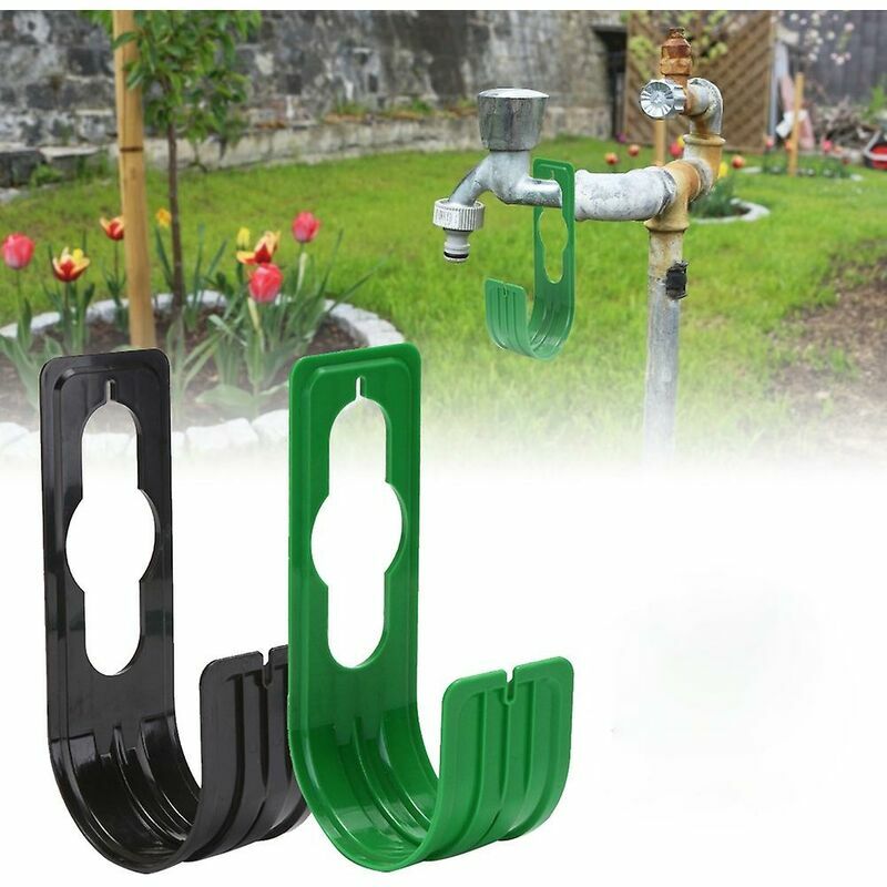 Crochet de tuyau d'arrosage support de tuyau de voiture support de tuyau en plastique antirouille fixé au mur pour tuyau d'arrosage,Fonepro