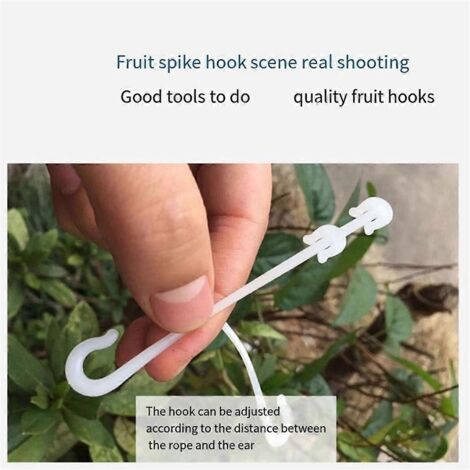 Crochet d'oreille pour tomate cerise, crochet de tension pour support d'oreille, crochet pour suspendre les fruits ---