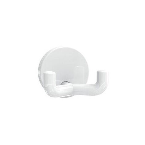 Crochet double SERIE 477 43.5mm Rosace d: 50mm blanc