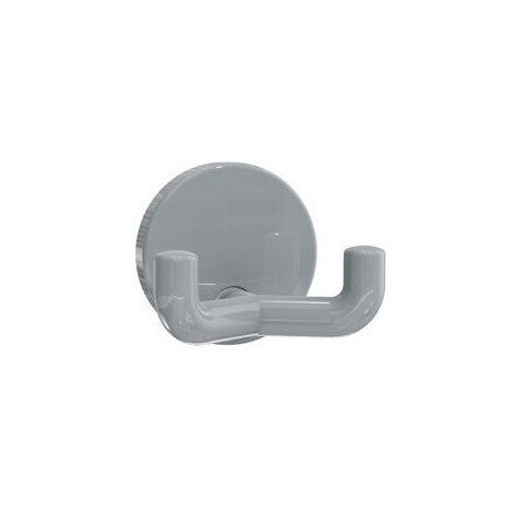 Crochet double SERIE 801 31mm Rosace d: 40mm blanc