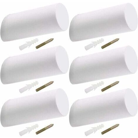 Crochet en Bois, Patère Bois, Crochets Muraux en Bois Patère Porte Manteau Crochet Mural Blanc pour Suspendre Les Manteaux, Chapeaux, Vestes, Sacs( 6 pcs Blanc)