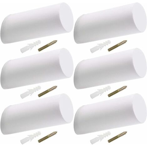 Crochet en Bois, Patère Bois, Crochets Muraux en Bois Patère Porte Manteau Crochet Mural Blanc pour Suspendre Les Manteaux, Chapeaux, Vestes, Sacs( 6 pcs Blanc)