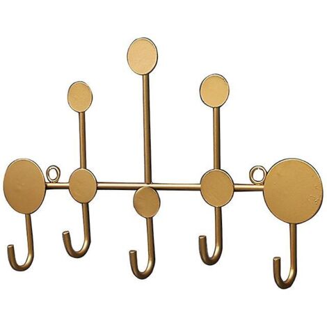 Crochet en fer forgé Simple Moderne Enduit Hook Wall Hanger Rack de rangement