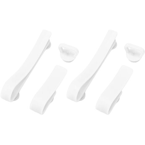 Crochet en Plastique pour Sac de Plage - Accessoire de Rangement pour Bogg Bags, Porte-Clés et Support de Gobelet Blanc