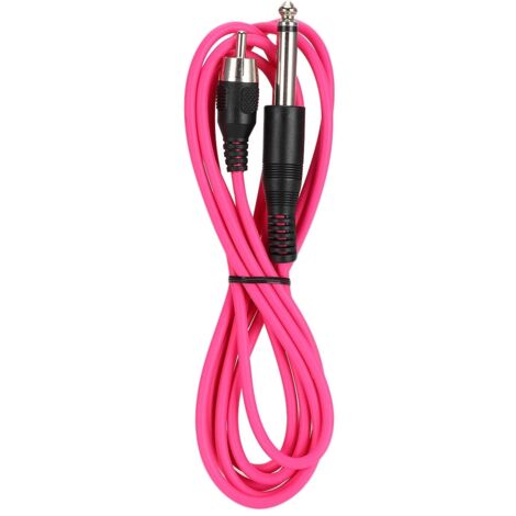 Crochet en Silicone pour Alimentation de Machine à Tatouage RCA (Rouge)