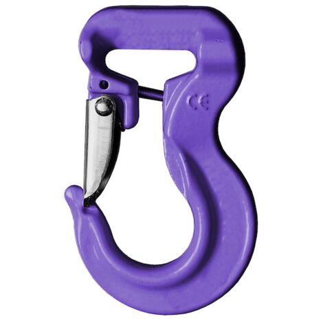 Crochet linguet J 40 mm pour élingue ronde 1 tonne - PMS INDUSTRIE