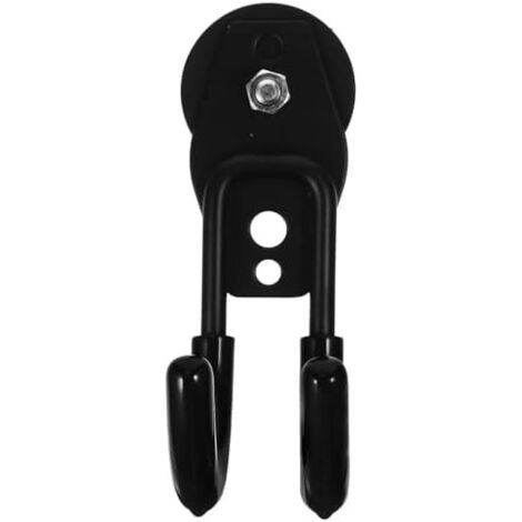 Crochet Magnétique Robuste Noir U 158g pour Garage et Atelier, Support Mural Anti-dérapant Outils Lourds, Organiseur de Rangement sans Perçage, Suspendre -