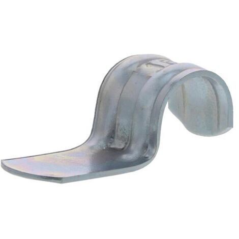 Crochet métallique P-CLIP D16 pour fixation de gaine – Acier épais – Boîte de 200 unités – Bords arrondis pour protection