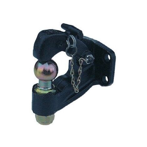 Crochet mixte 4 trous Ø17 mm – Charge 3500 kg, homologué CE