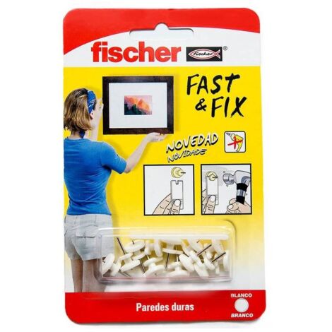 Crochet Mural Fast&fix 12uds 534843 Fischer