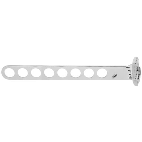 Crochet mural pliable 8 trous pour salle de bain, rangement vêtements en alliage zinc, support accroche mural.