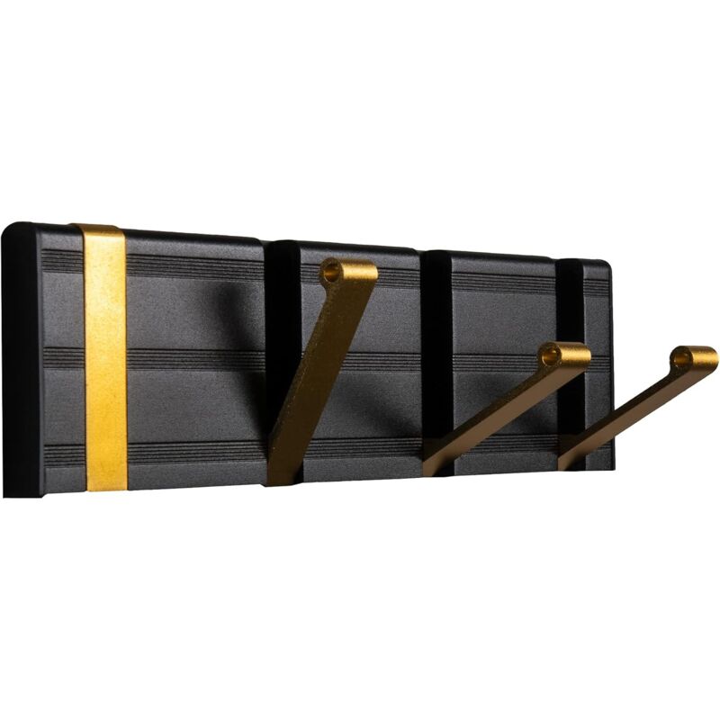 Crochet mural pliable décoratif à 4 crochets, crochet pour manteau pliable