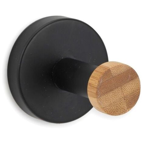 Crochet mural pour serviette IANA Noir mat MSV