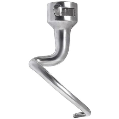 Crochet pétrisseur spiralé compatible avec le robot pâtissier KitchenAid à tête inclinable de 4,5 à 5 pintes, crochet pétrisseur de rechange pour accessoire KitchenAid(FMY)