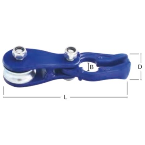 Crochet pivotant corde/chaîne à oeil grade 100 poids 1.21 kg