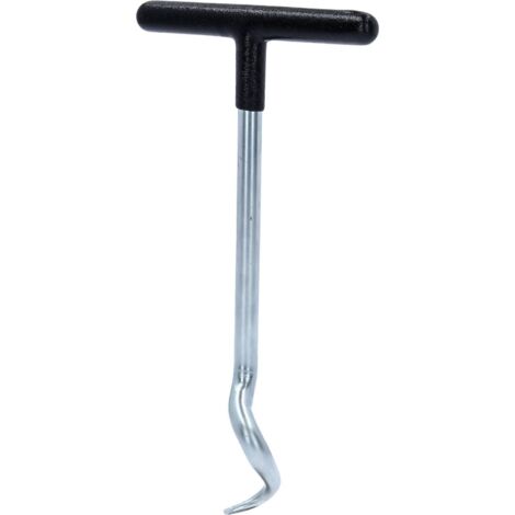 Crochet poignée en T, forme S, grand, 165mm