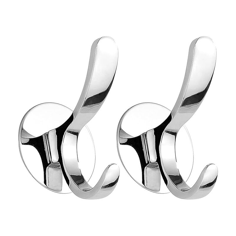 Crochet Porte Manteau Patere Murale Crochet Serviette Acier Inoxydable Poli Manteau Peignoir Cuisine Torchon Pose sans Abîmer Le Mur