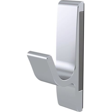 Crochet porte-manteaux magnétique 0150 simple A.40mm aluminium argenté anodisé H.85mm