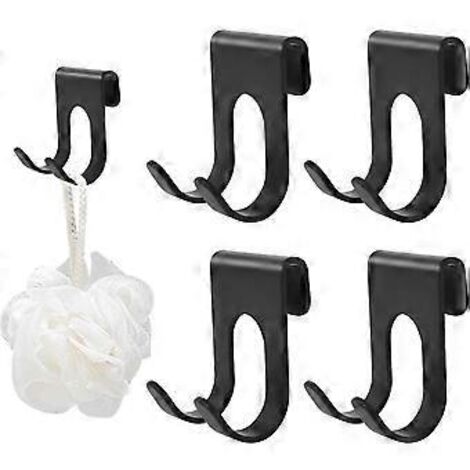 Crochet porte-rasoir en aluminium pour serviette de douche, sans perçage ni colle.