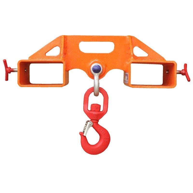 Soltec Srl - Crochet pour chariot élévateur à fourches, muet 2,5 tonnes et 5 tonnes manchon avec gâchette et crochet pour accessoires informés (2,5