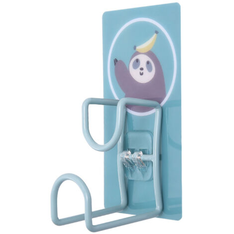 Crochet pour lavabo H217 en métal plastifié avec motif cartoon, support multifonction pour rangement dans la maison, dimensions 13x7x6.5 cm, poids 75g, livré avec 1 unité.