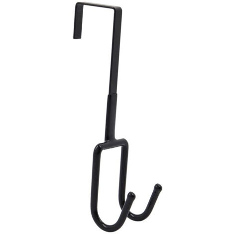 Crochet pour porte en métal noir - House Doctor