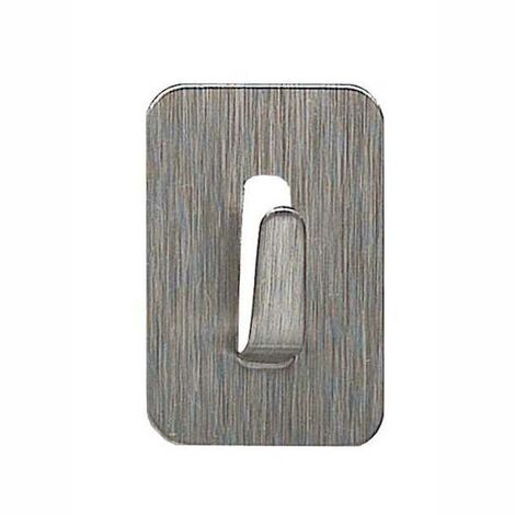 Crochet rectangulaire en inox normal, lot de 4 Eliplast