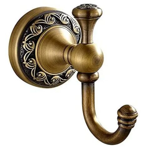Crochet rétro en bronze, crochet à serviette, patère, porte-manteau, adapté au salon, à la salle de bain, à la chambre
