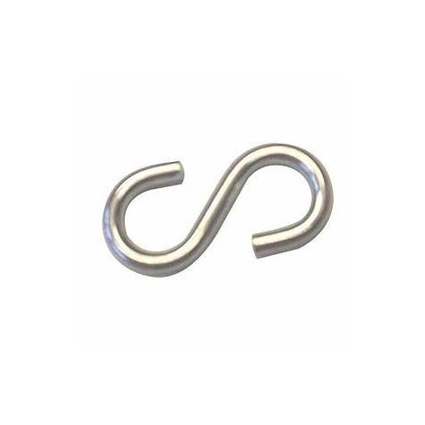 Crochet "S" diamètre 4mm longueur 45mm à l'unité