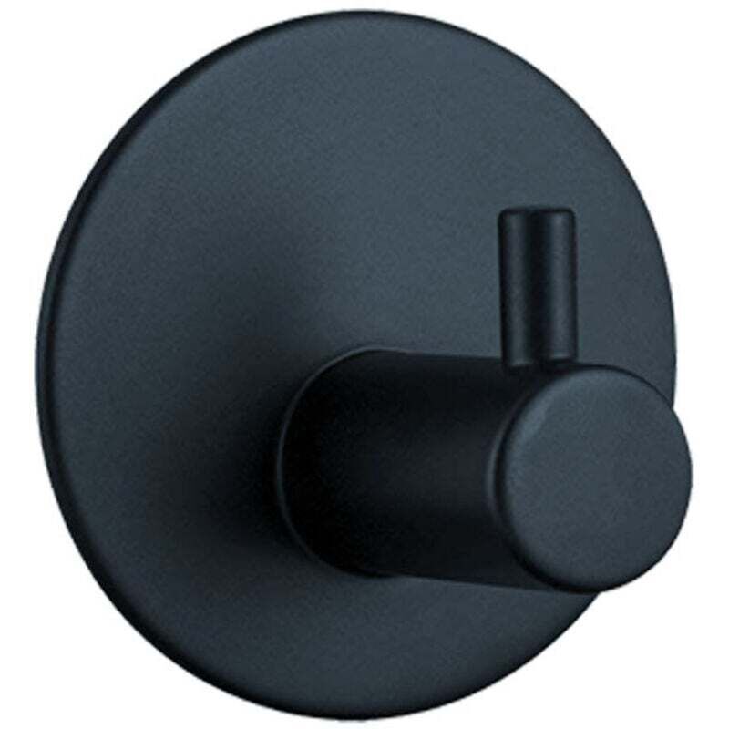 Crochet Ventouse Salle de Bain Porte Serviette Ventouse Puissant Support Accroche Torchon Cuisine Noir 4