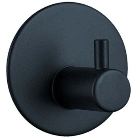 Crochet Ventouse Salle de Bain Porte Serviette Ventouse Puissant Support Accroche Torchon Cuisine Noir 4