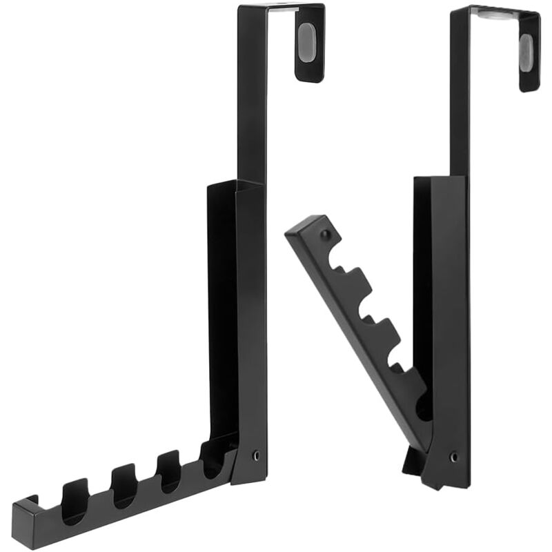 Lot de 2 patères de porte pliables à suspendre avec 4 crochets en fer 25 cm x 15 cm