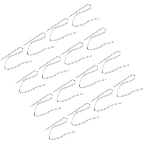 Crochets à Rideaux en Métal Inoxydable à Grande Pointe, Lot de 100 pour Fenêtre, Porte et Douche