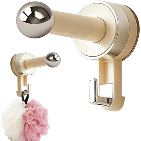 Crochets à Ventouse,Crochets à Ventouse Rétractables pour Douche - Porte-Vêtements Escamotable Réutilisable Imperméable pour Porte, Fenêtre et Cuisine - Stockage Maison